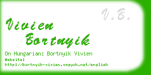 vivien bortnyik business card